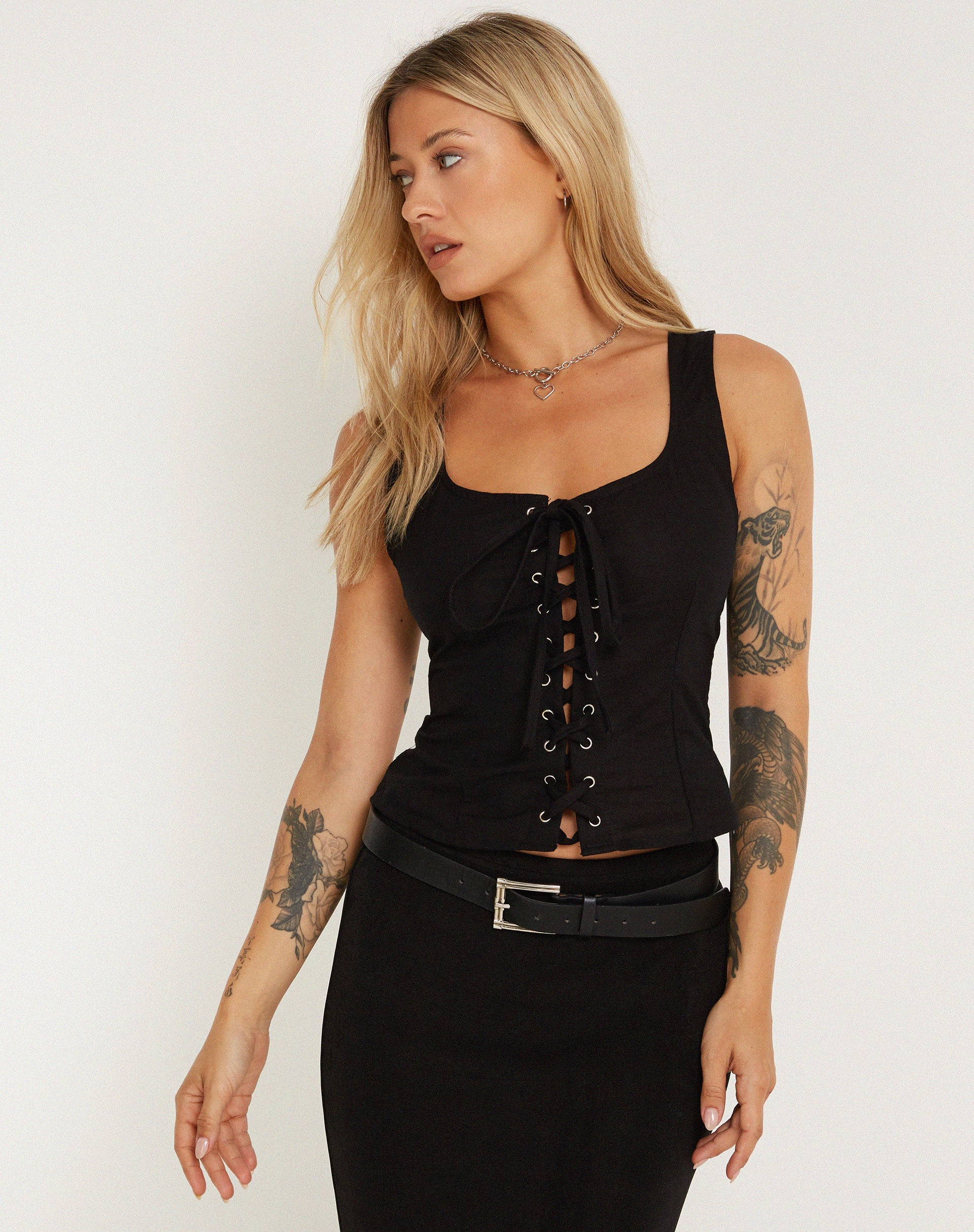 Afbeelding van Inga Corset Top in Zwart