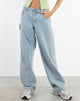 Afbeelding van Low Rise Parallel Jeans in Light Wash Blue