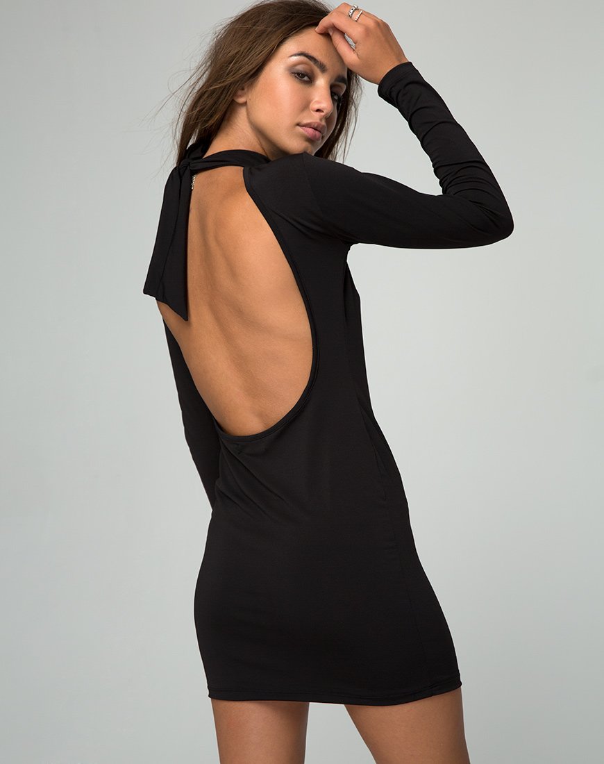 Jaiper Bodycon Dress in Zwart