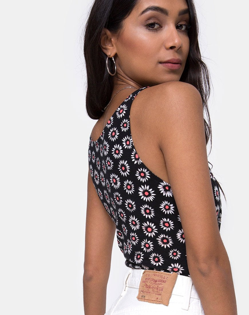 Afbeelding van Jairi Wrap Bodice in Dancing Daisy