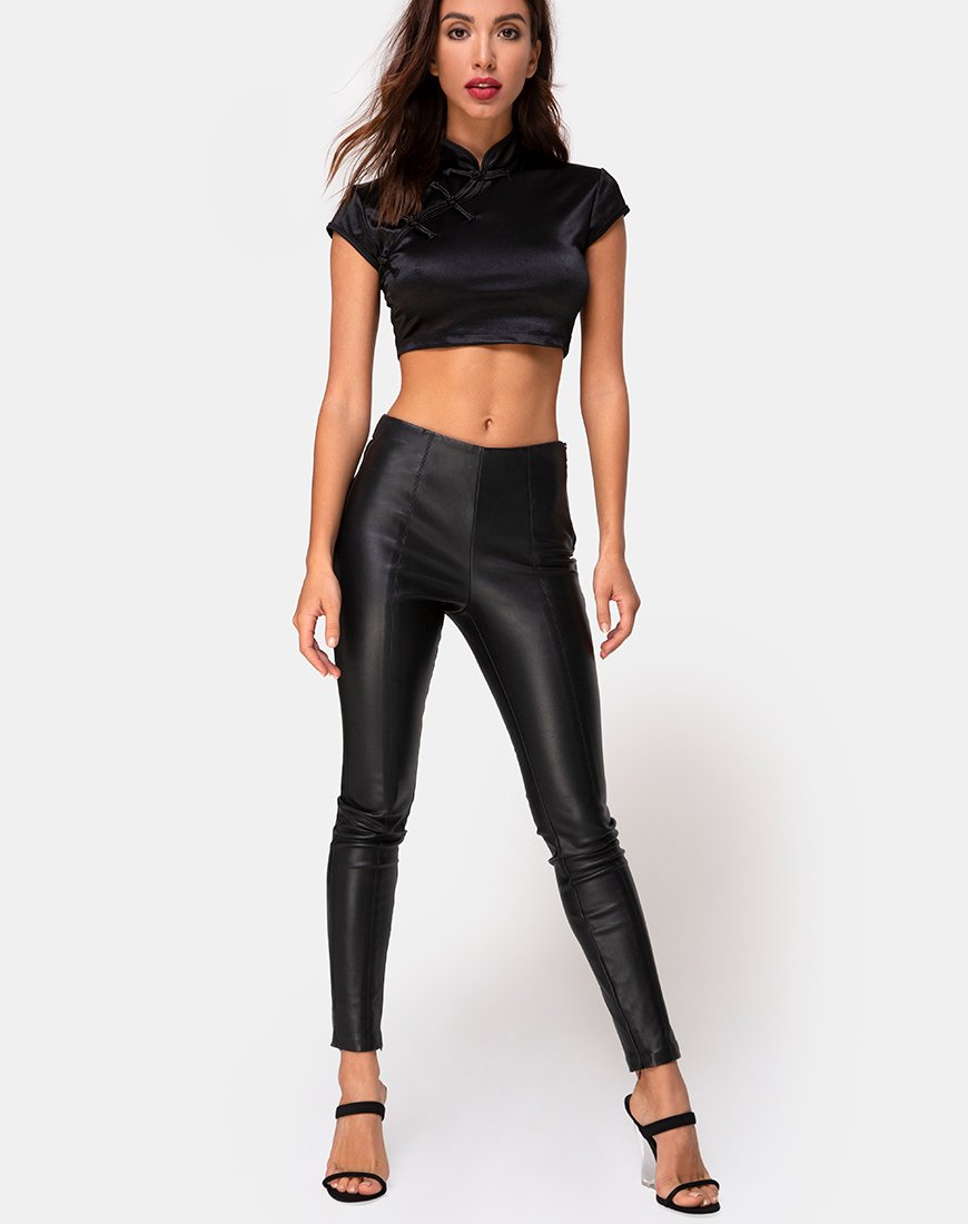 Afbeelding van Jakina Top in Spandex Zwart