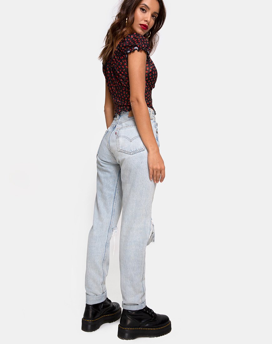 Afbeelding van Jalina Top in Dotty Rose Net