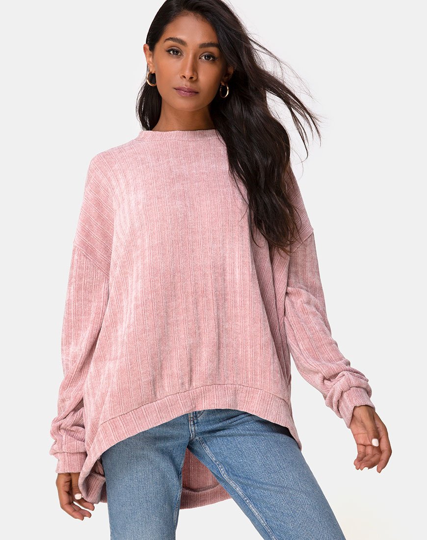 Afbeelding van Jama Trui in gebreid roze