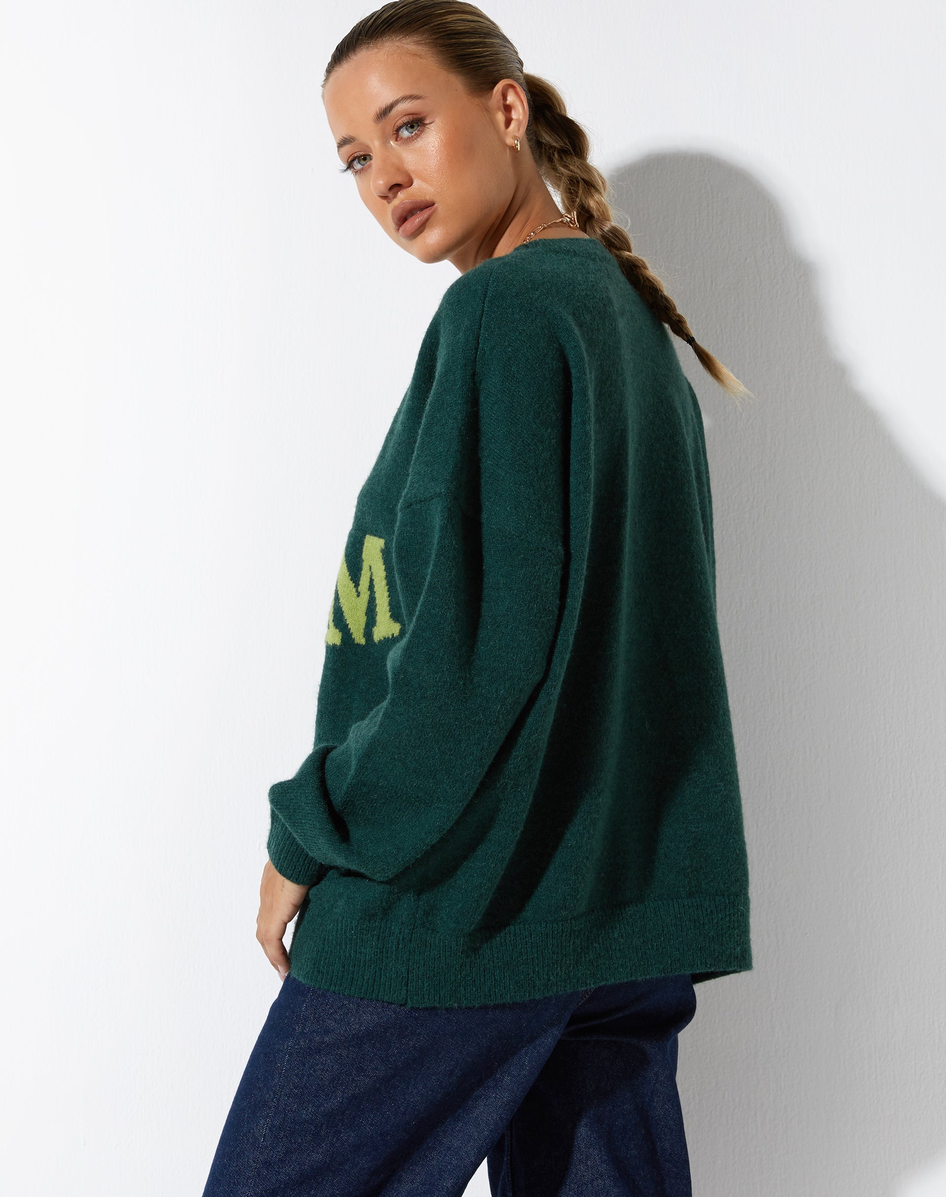 Afbeelding van Jamin Trui in Groen 'Do Not Conform