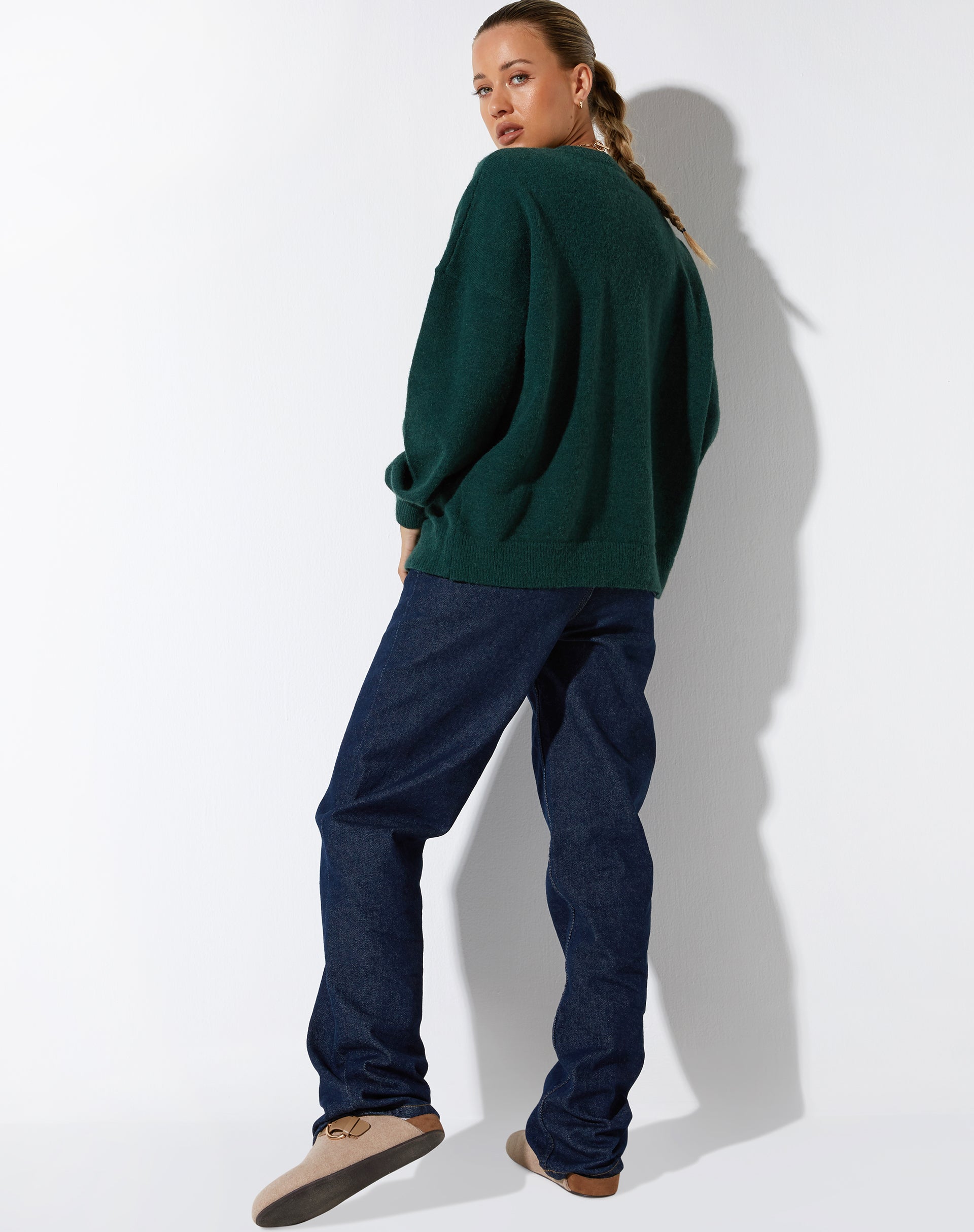 Afbeelding van Jamin Trui in Groen 'Do Not Conform