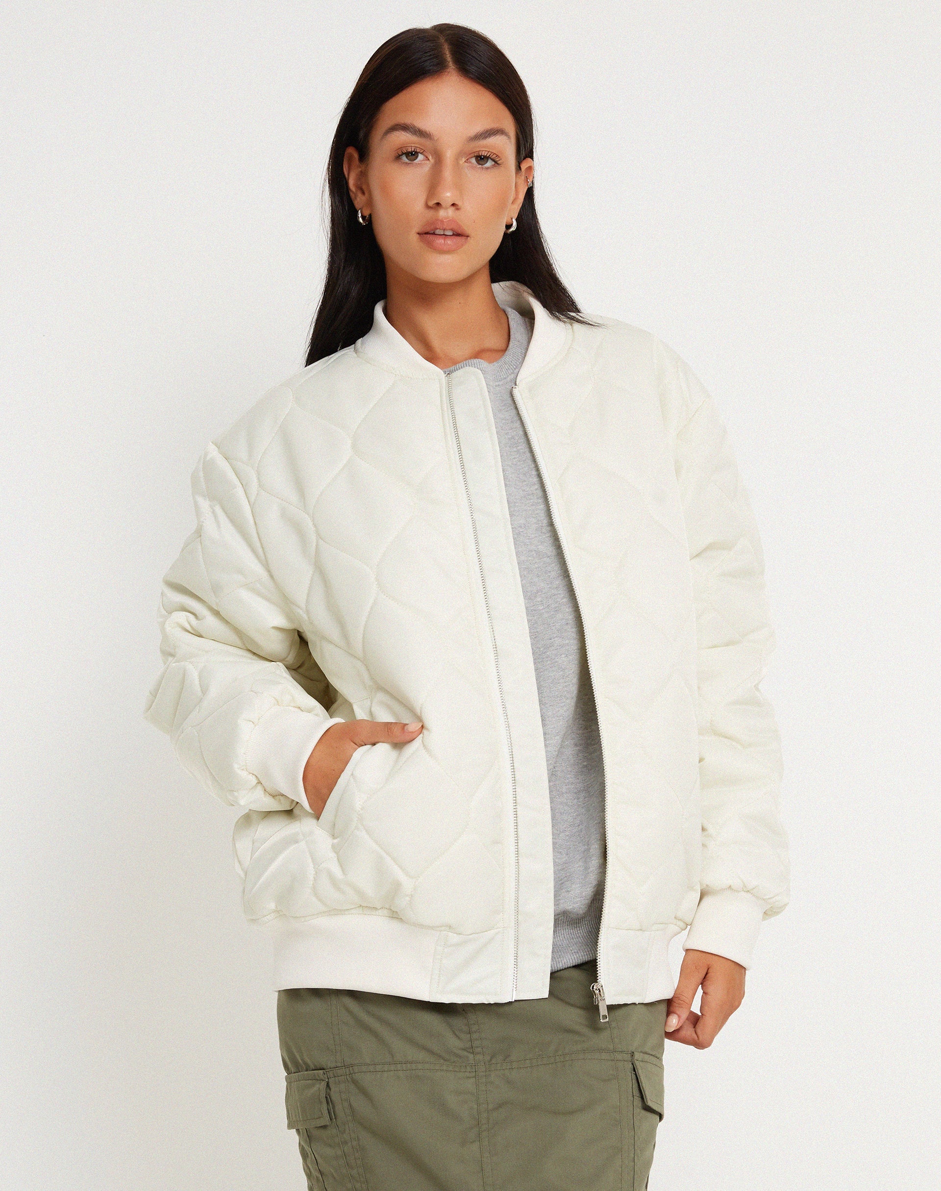 Afbeelding van Jandi Jacket in Quilted Ecru