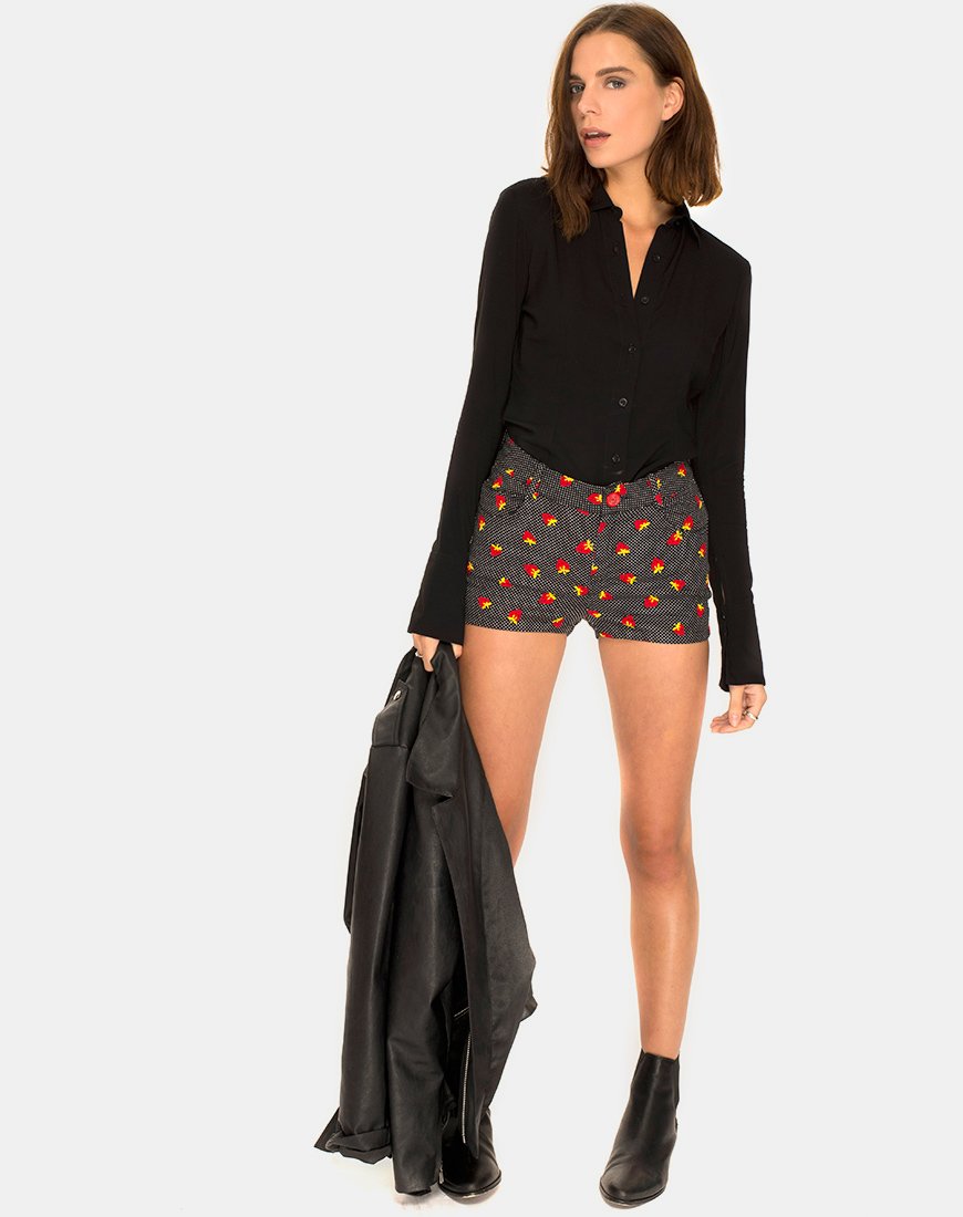 Afbeelding van Jango Short in Fruit Polka Zwart