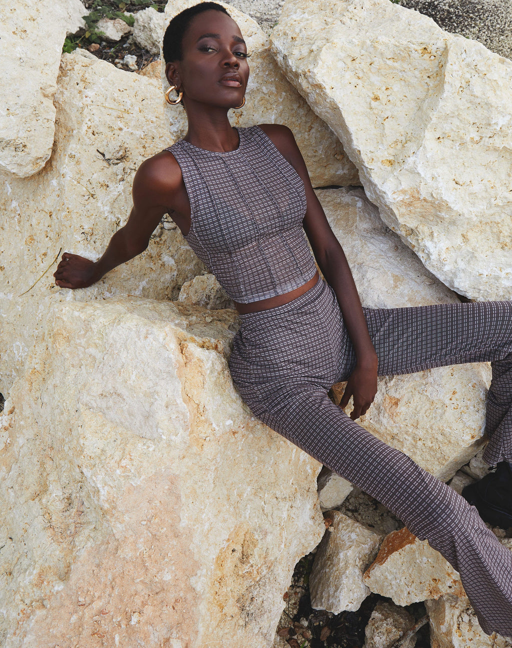 Barika Top in Mini Ruit Chocolade