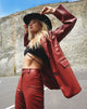 Afbeelding van Saken Blazer in PU Rood