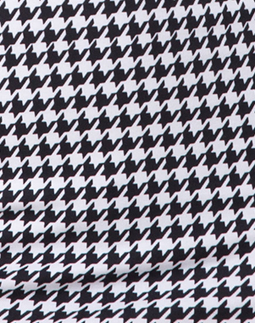 Afbeelding van Jazzie Off The Shoulder Jurk in Dogtooth