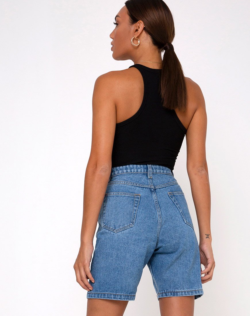 Afbeelding van Dad Jean Short in Blue Wash