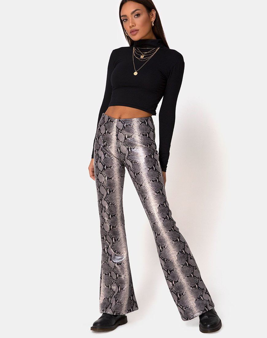 Afbeelding van Jeden broek in PU beige slang
