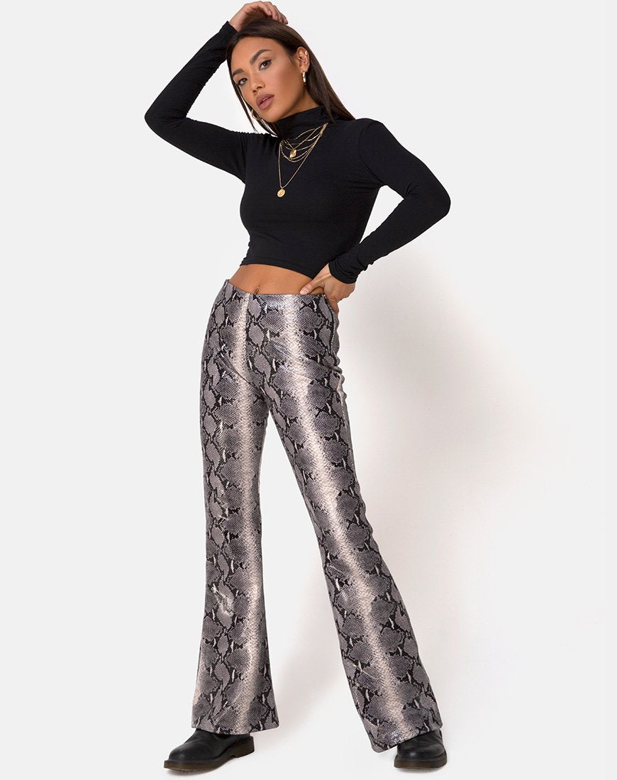 Afbeelding van Jeden broek in PU beige slang
