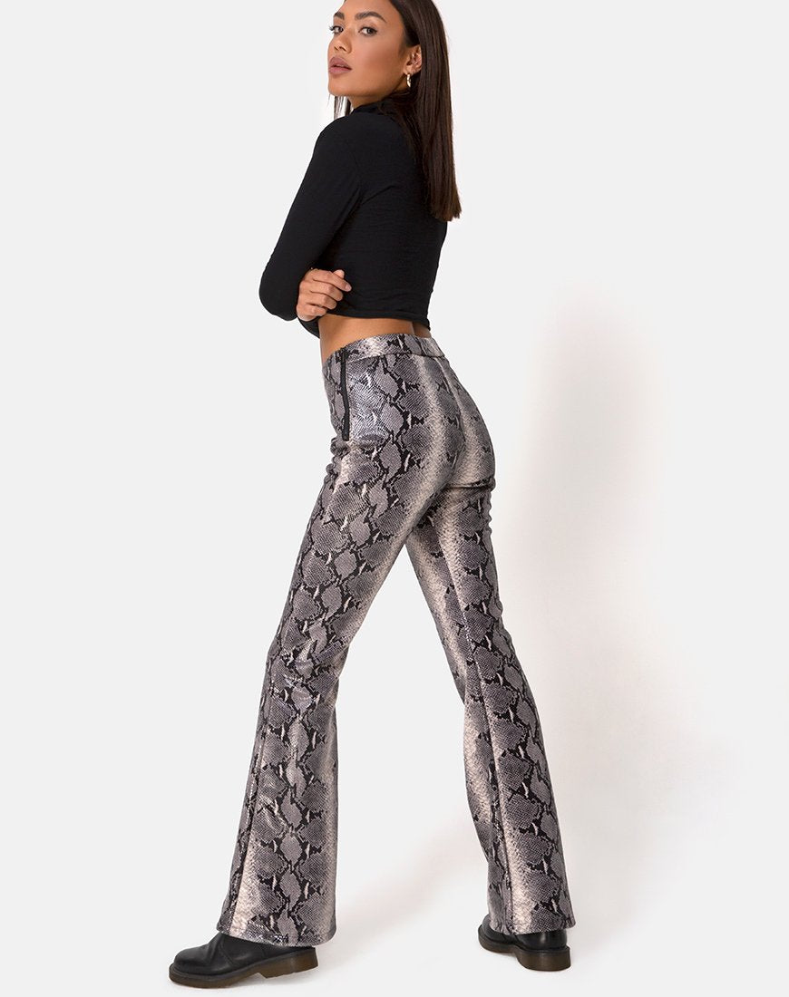 Afbeelding van Jeden broek in PU beige slang