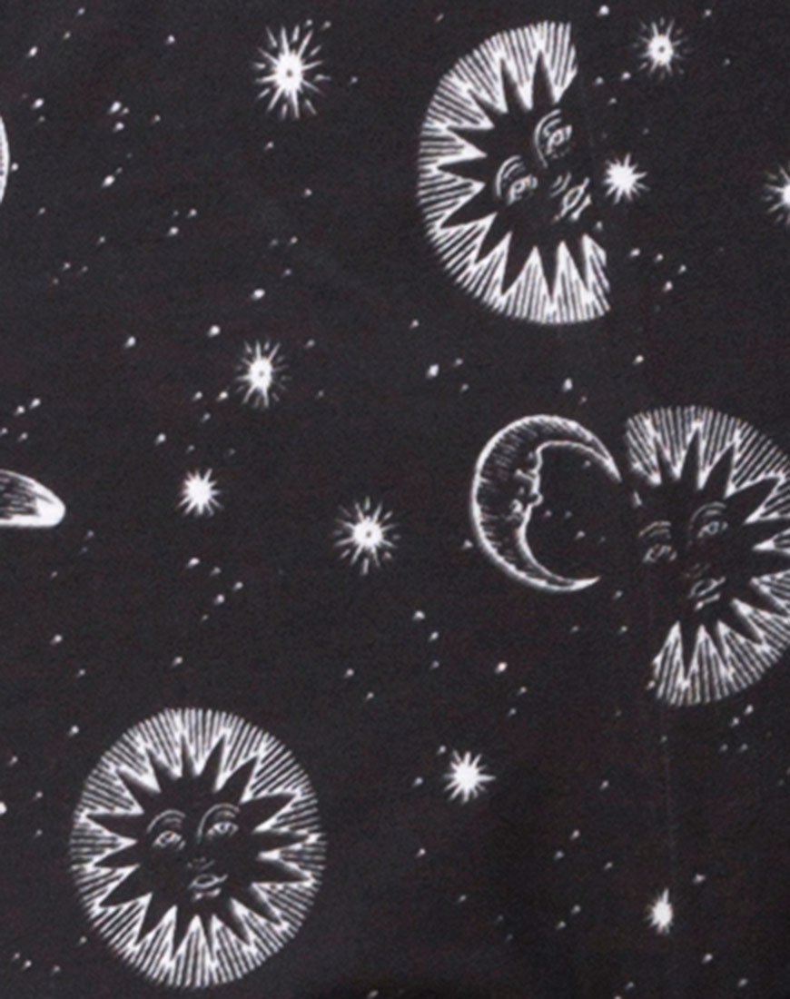 Afbeelding van Jeevan Broek in Klein Hemels Zwart X Princess Polly