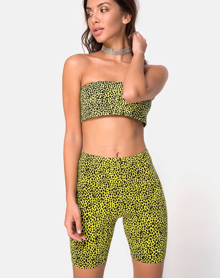 Afbeelding van Cycle Short in Wild Cat Yellow X Princess Polly