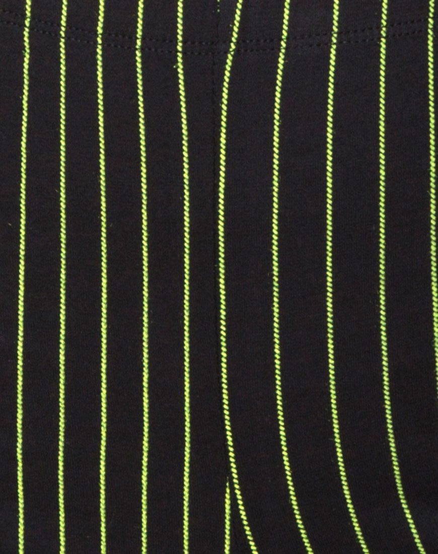 Afbeelding van Cycle Short in Neon Pinstripe