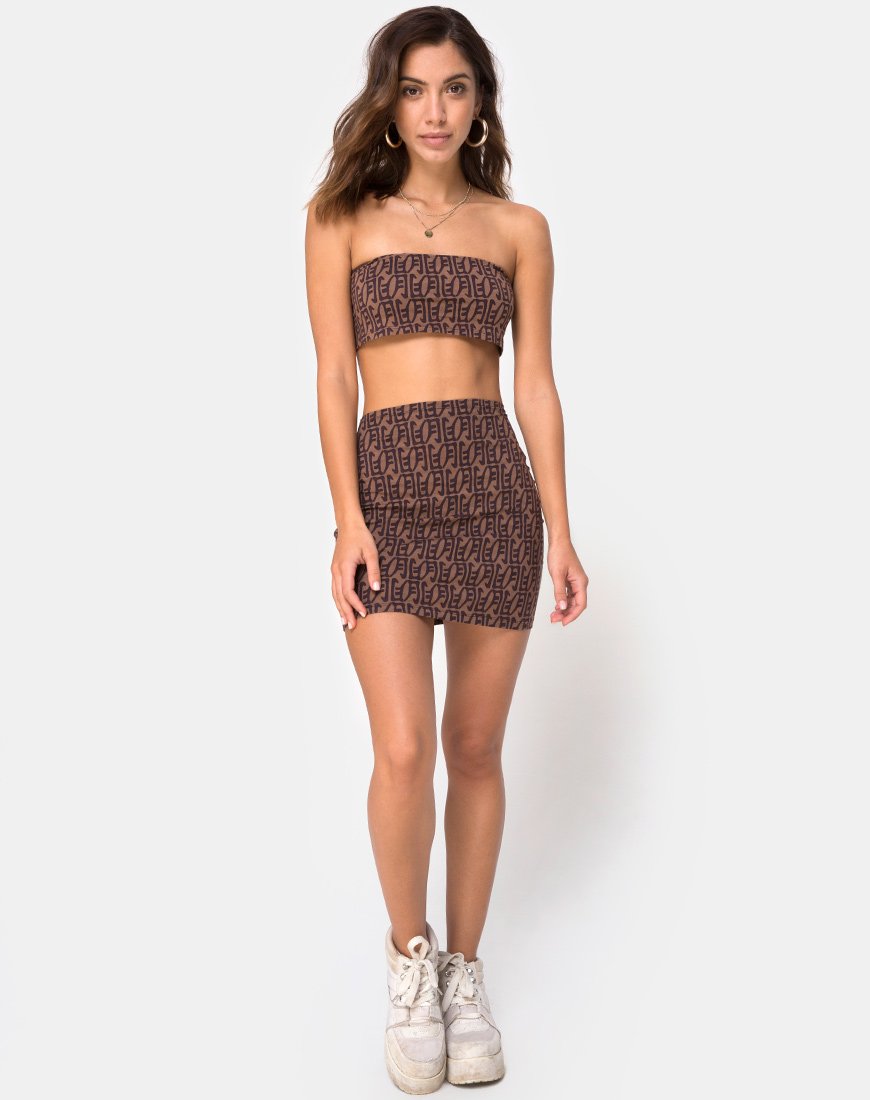 Afbeelding van Kimmy Bodycon Rok in Chinese Maan