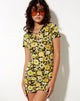 Afbeelding van Jeeves T-shirt jurk in Retro Bloemen