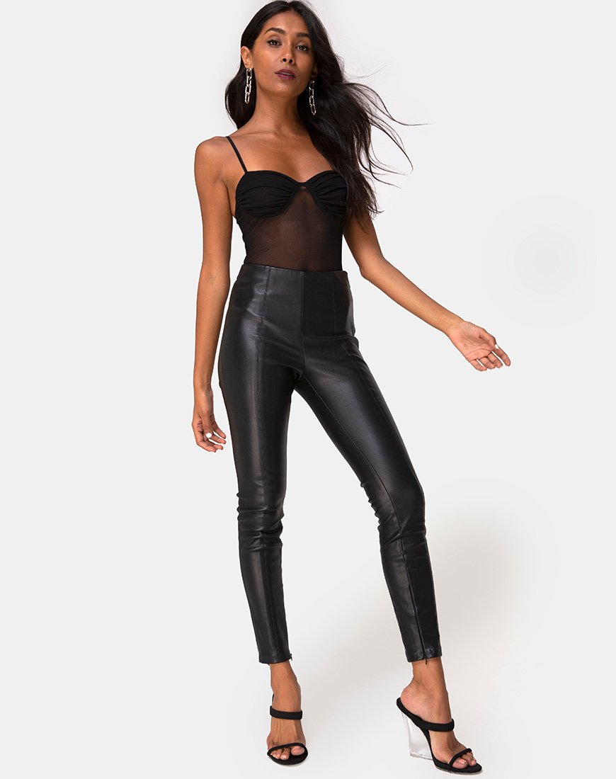 Afbeelding van Jelita Sheer Bodice in Zwart Net