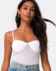 Afbeelding van Jelita Sheer Bodice in White Net