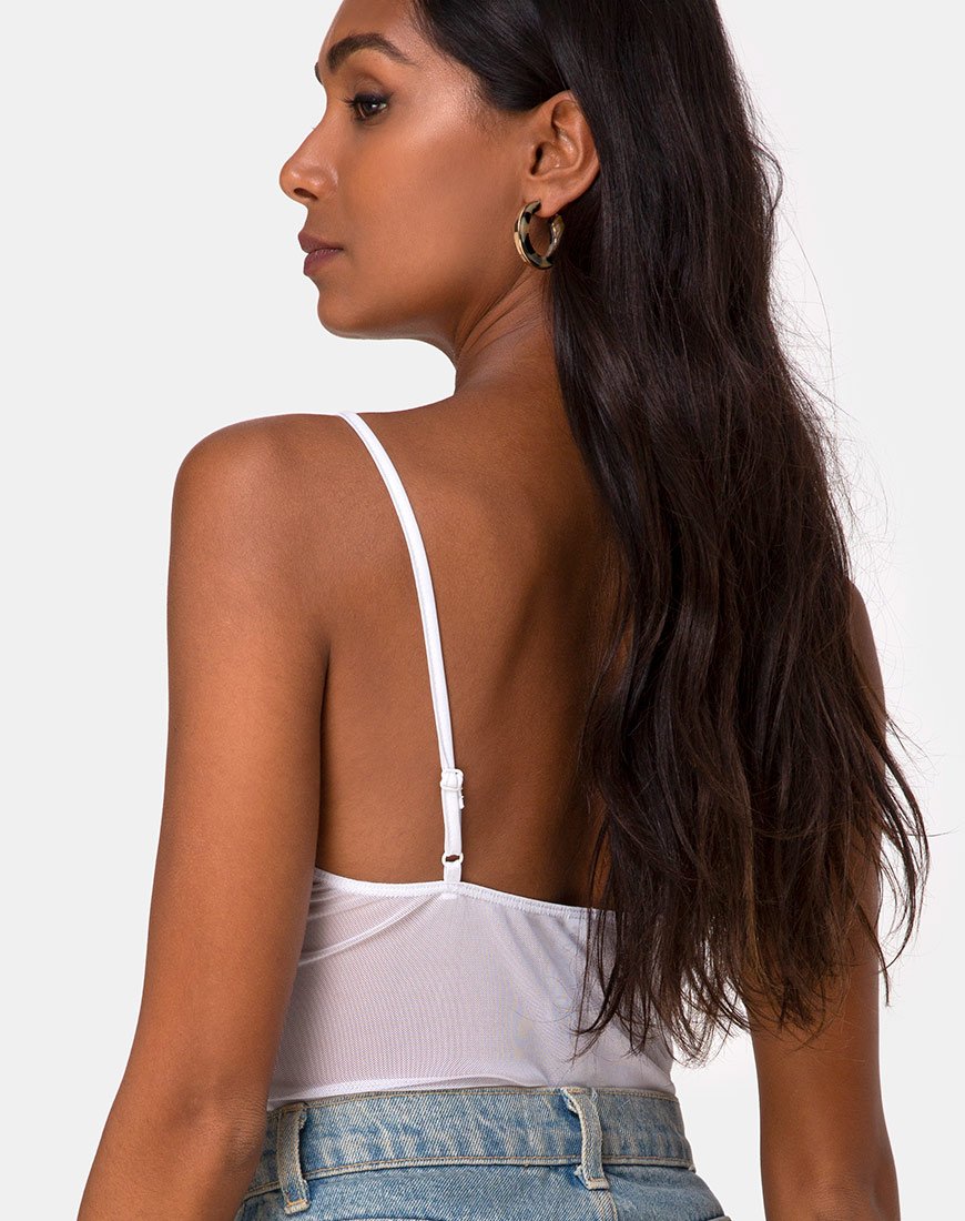 Jelita Sheer Bodice in Wit Net