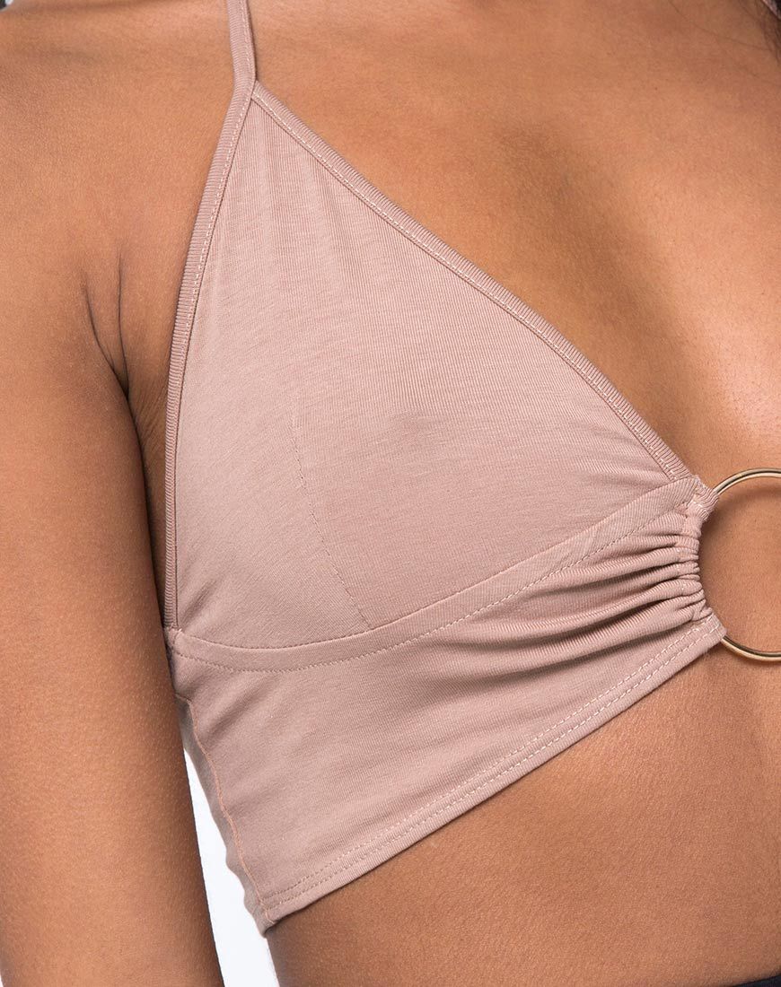 Afbeelding van Jeppa Crop Top in Jersey Tan