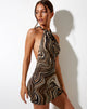 Afbeelding van Jessica Bodycon Jurk in 70s Ripple