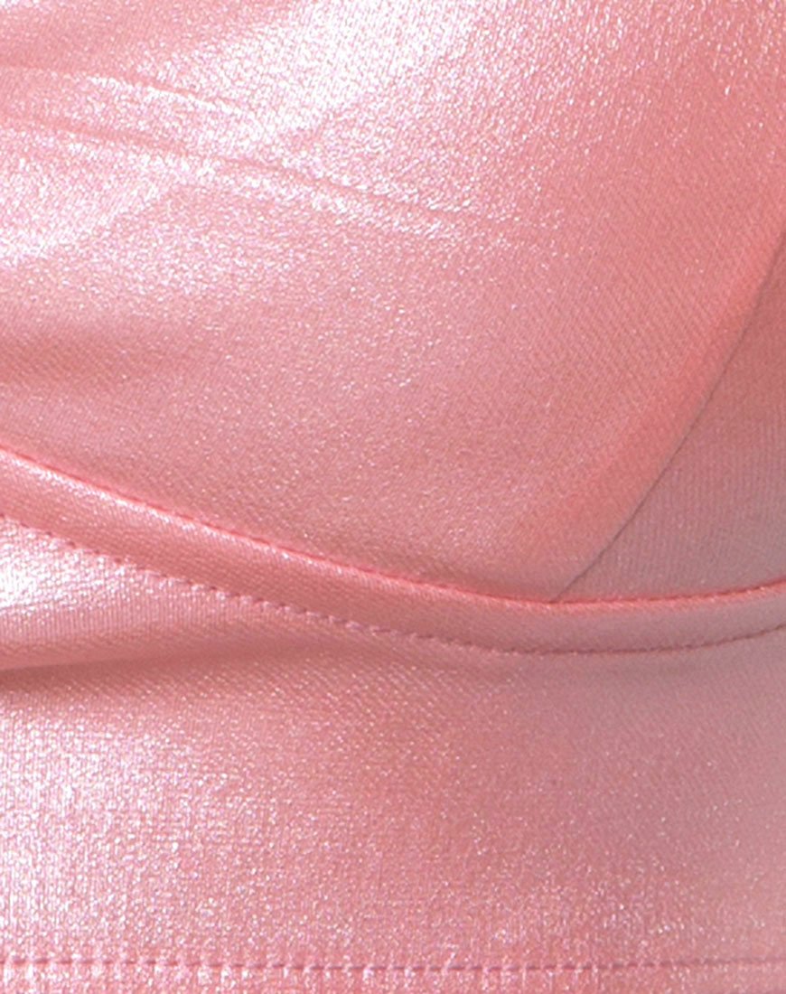 Afbeelding van Jessie Bralet in Metallic Glans Baby Roze