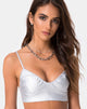 Afbeelding van Jessie Bralet Top in Zilver Metallic