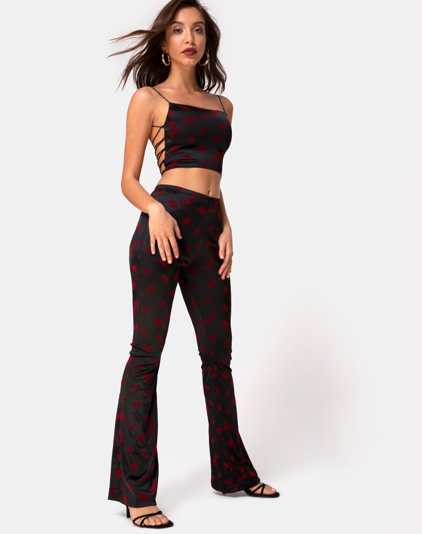 Afbeelding van Jeva Flare Broek in Japanesse Blossom