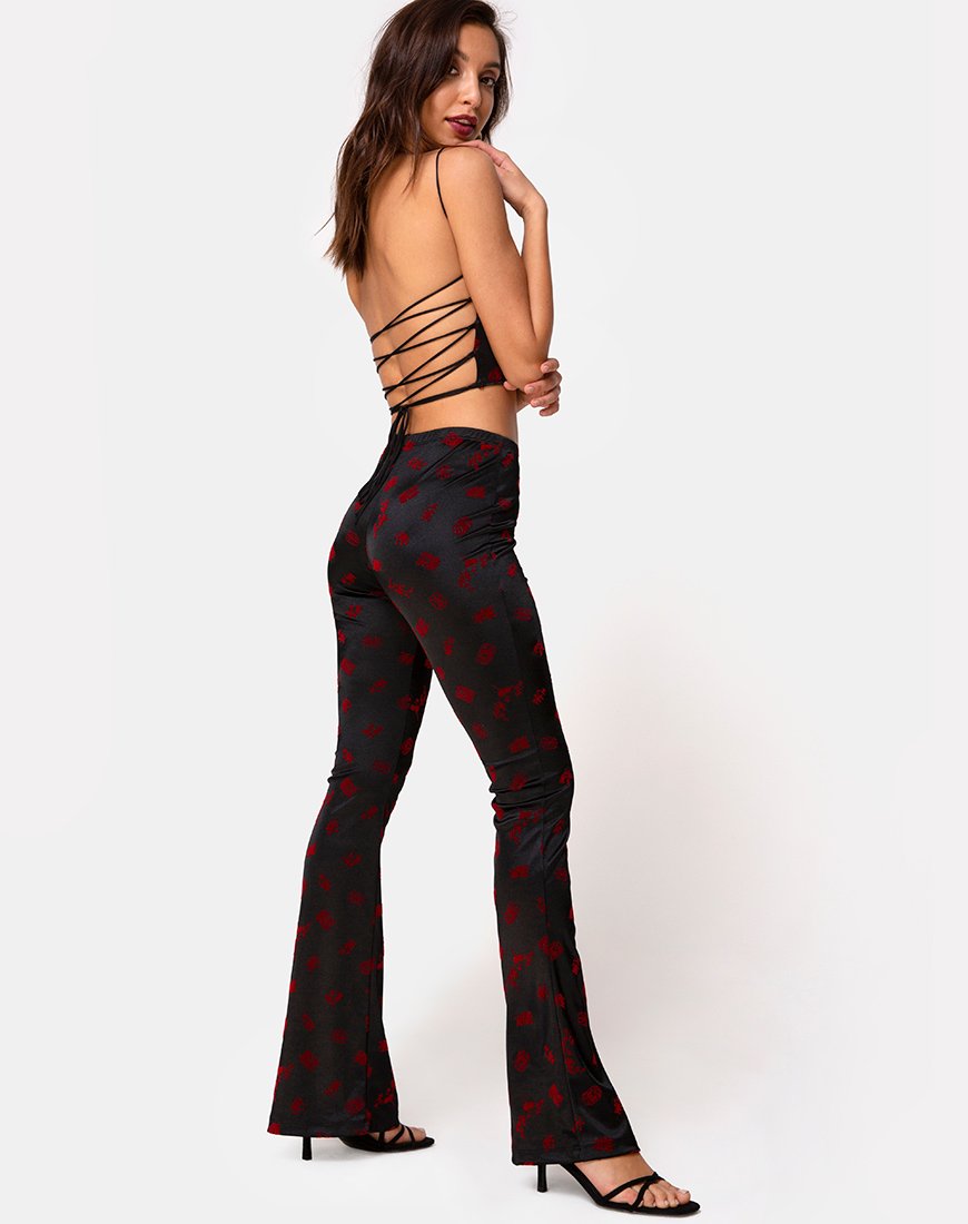 Afbeelding van Jeva Flare Broek in Japanesse Blossom