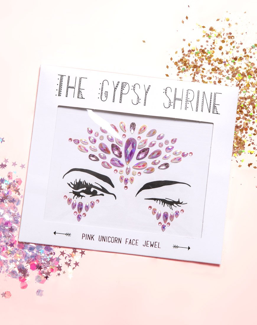 Afbeelding van The Gypsy Shrine Face Jewel in Pink Unicorn