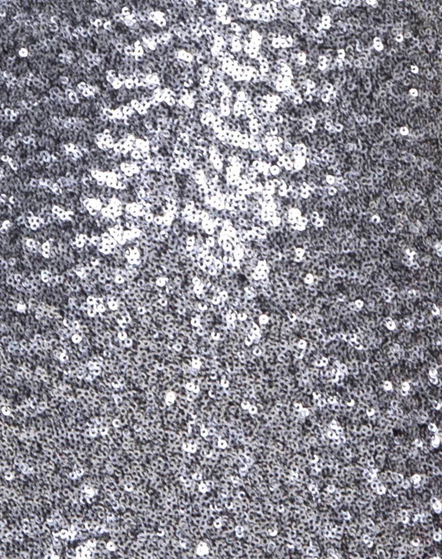 Afbeelding van Juweel Mini Jurkje in Mini Cluster Pailletten Zilver