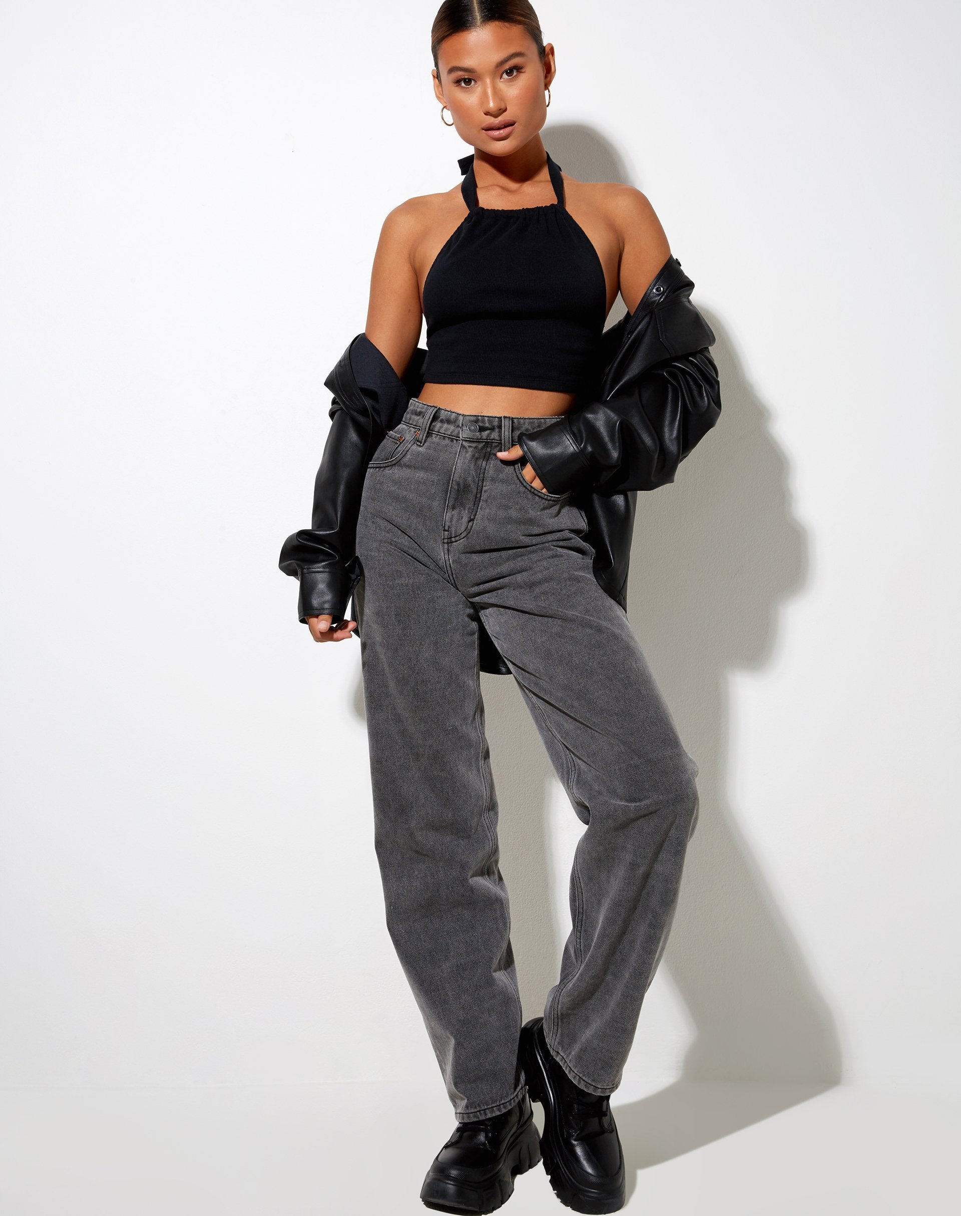 Afbeelding van Jica Crop Top in Zwart