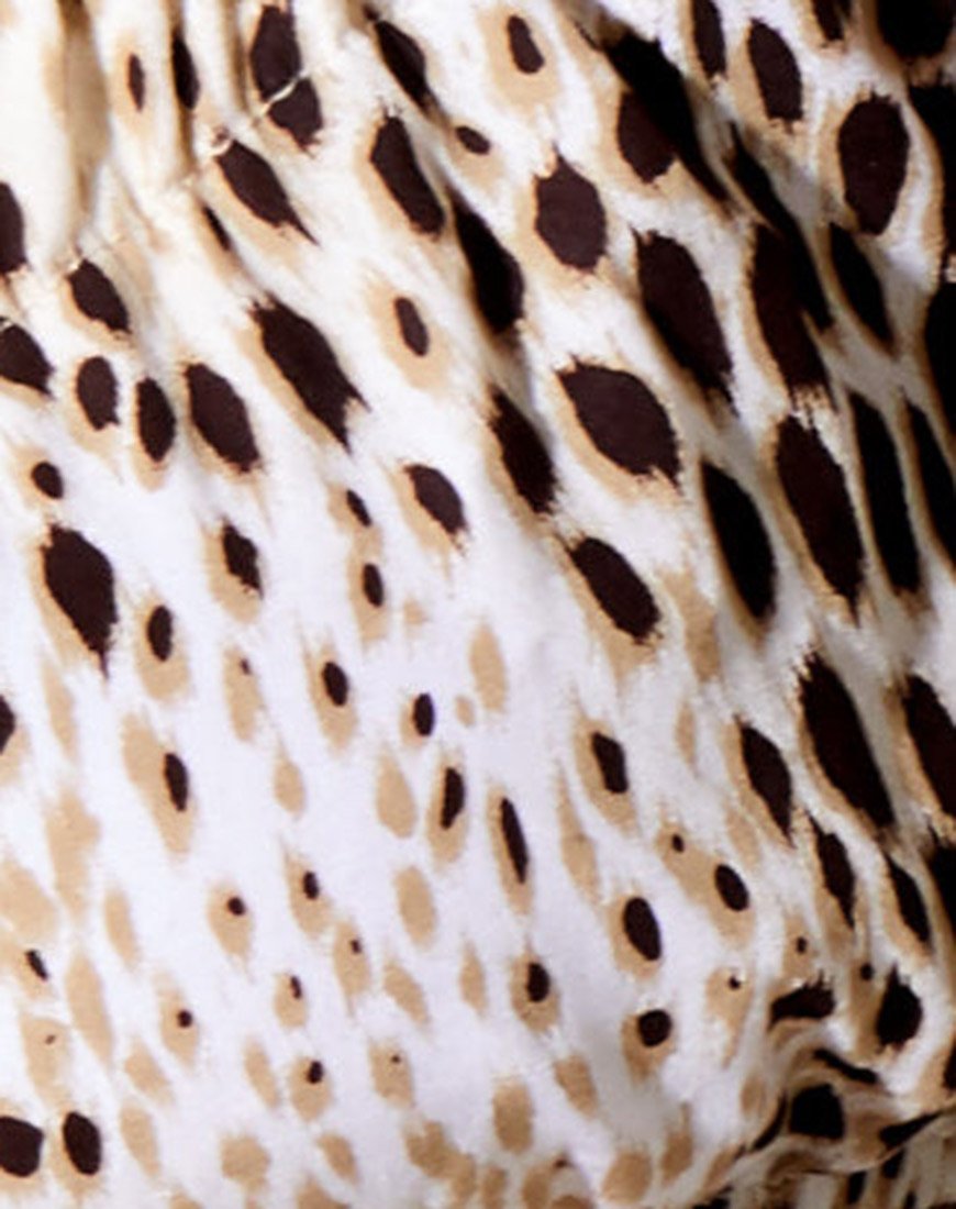 Afbeelding van Jiha Crop Top in Sand Leopard