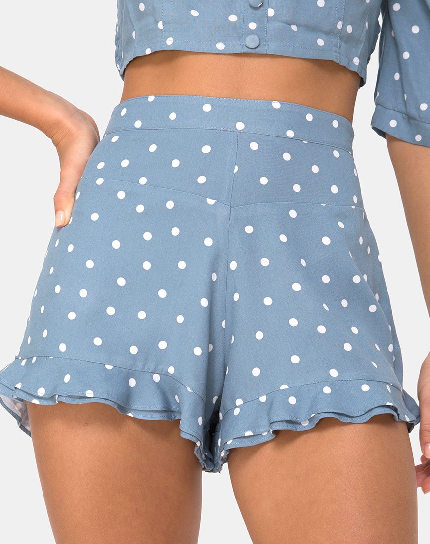 Afbeelding van Jiro Short in Skater Polka Blauw