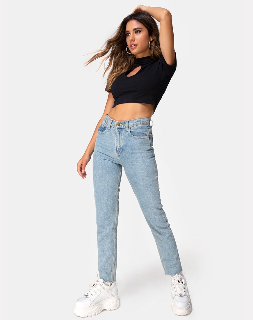 Afbeelding van Jiso Crop Top in Zwart