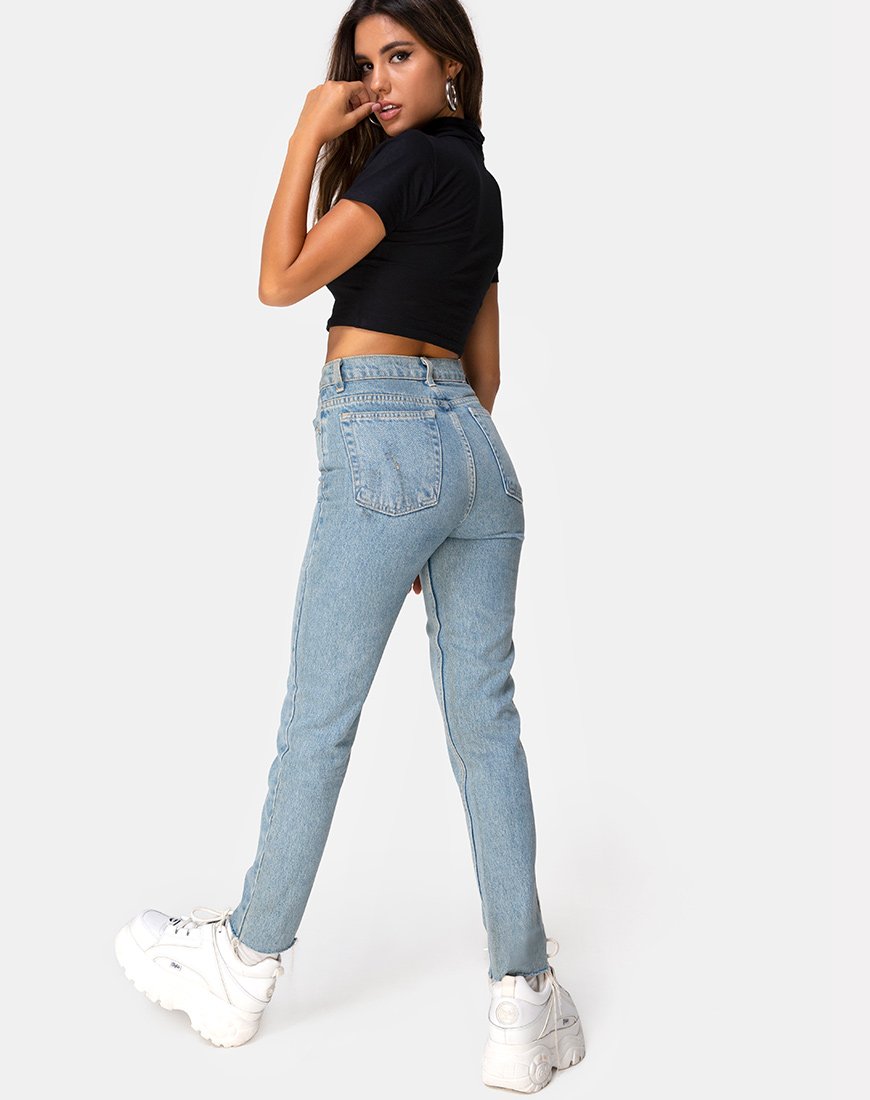 Afbeelding van Jiso Crop Top in Zwart