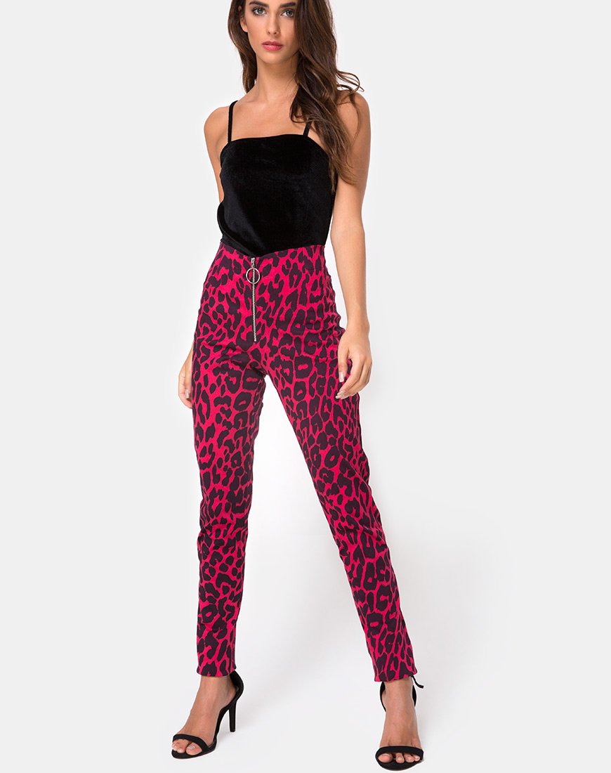 Afbeelding van Jolim broek in oversized Jaguar rood