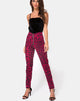 Afbeelding van Jolim broek in oversized Jaguar rood