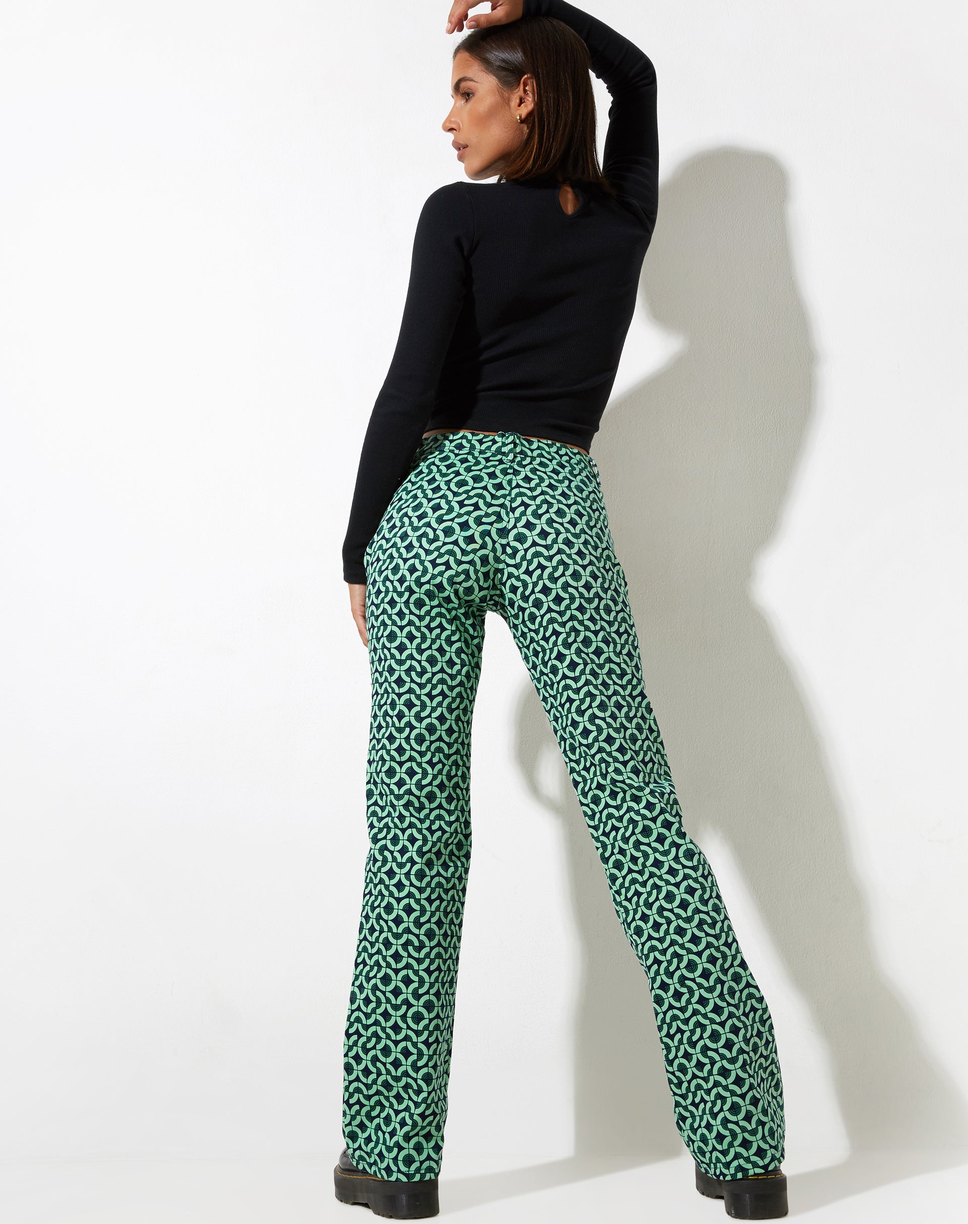 Afbeelding van Jopan broek in Retro tegelgroen