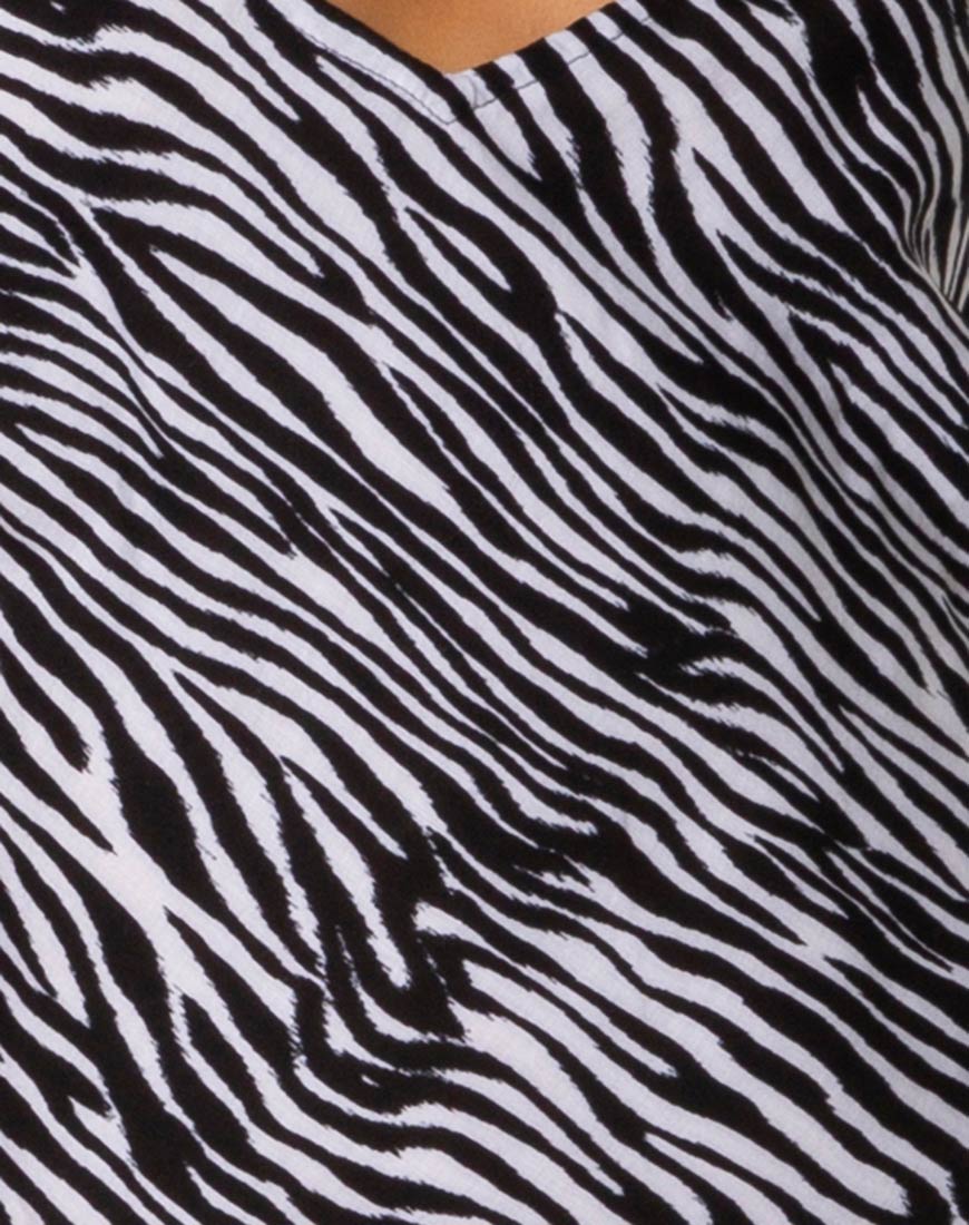 Afbeelding van Juvina Jurk in Klassiek Zebra