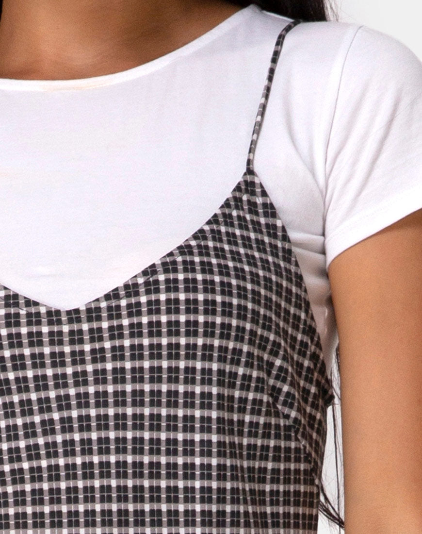 Afbeelding van Juvina Jurk in Check It Out Zwart