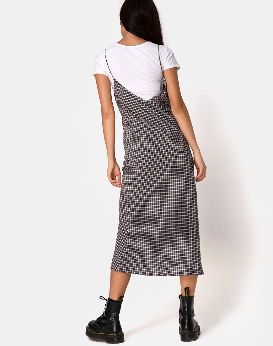 Afbeelding van Juvina Jurk in Check It Out Zwart