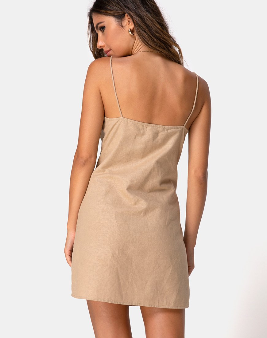Kaira Jurk in Taupe