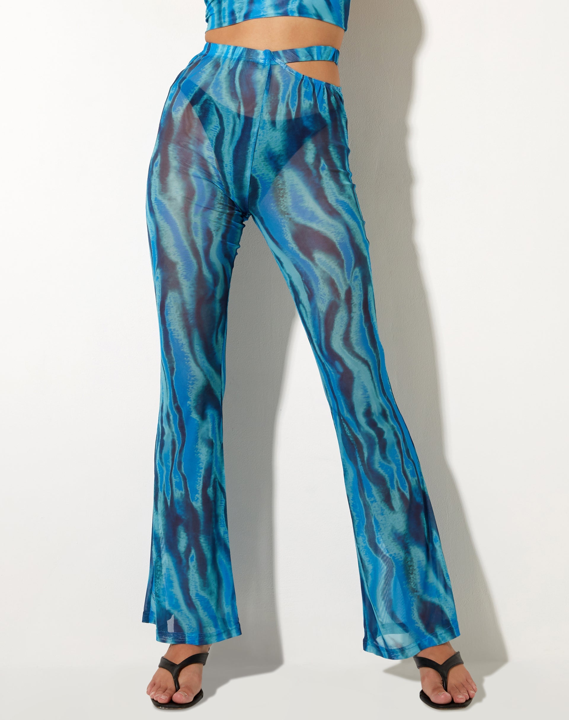 Afbeelding van Zola Flare Broek in Tropical Rave