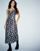 Afbeelding van Kalana Maxi Dress in Mooi Bloemig Groen