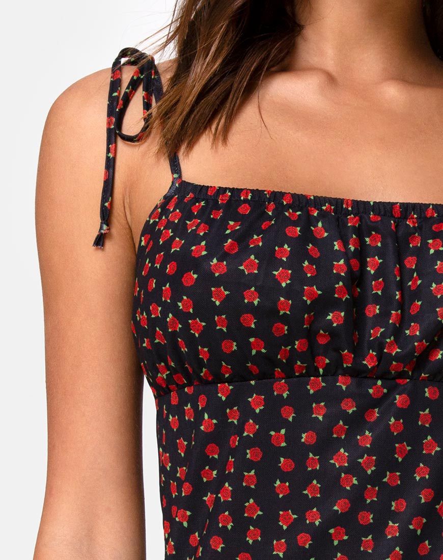 Afbeelding van Kaline Jurk in Dotty Rose Net