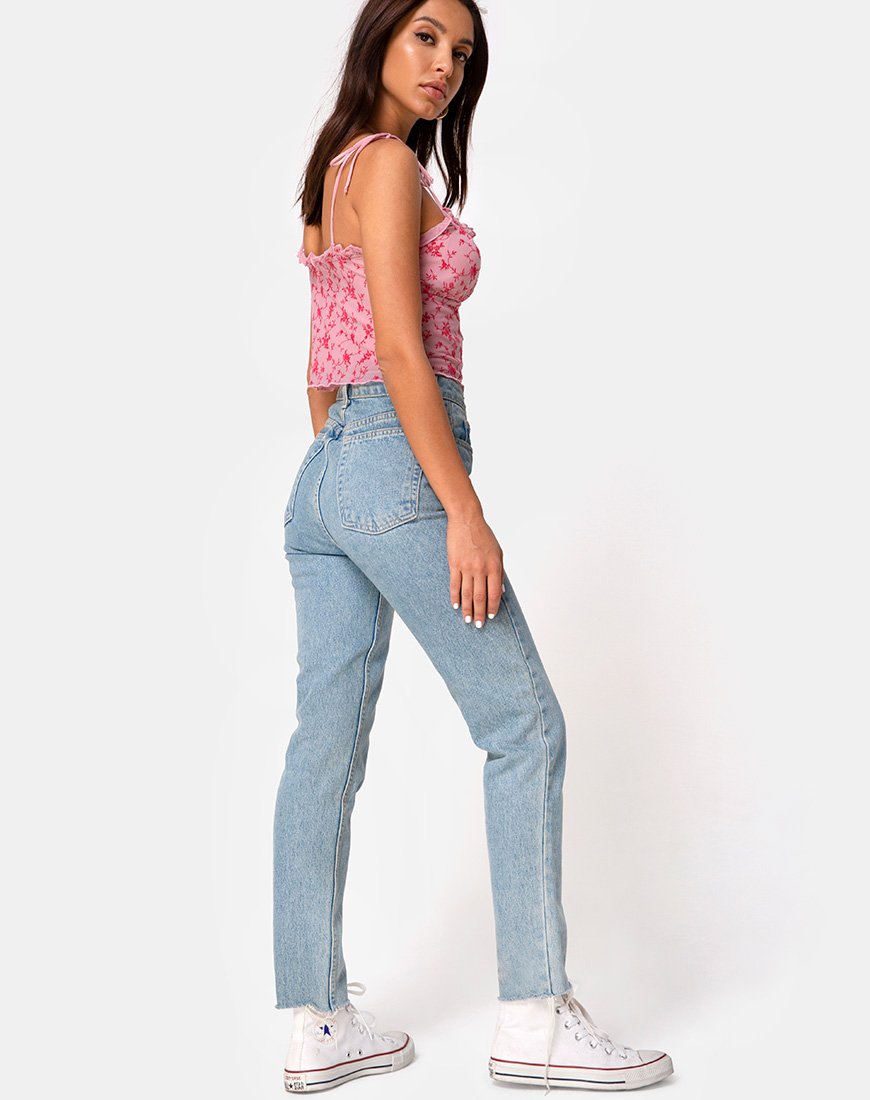 Afbeelding van Kalsi Top in Love Bloom Pink Flock